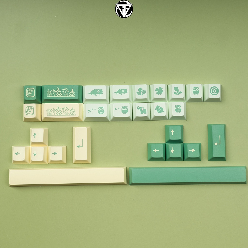 Keycap Garden 139 nút bàn phím cơ Thick PBT Cherry Profile