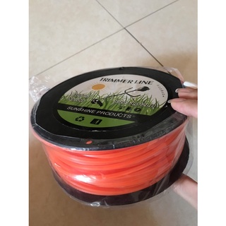 Cước cắt cỏ 3ly màu cam , cước vuông sắc bén chuyên cho máy cắt cỏ trọng lượng 1kg
