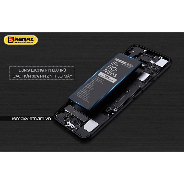 Thay pin iPhone 6/6s/6p dung lượng cao 2245mAh chính hãng Remax RPA - i6