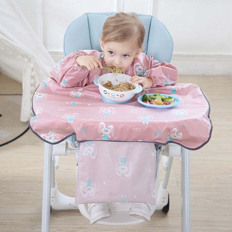 Yếm Ăn Dài Tay Chống Thấm Nước Tiện Lợi Dành Cho Bé