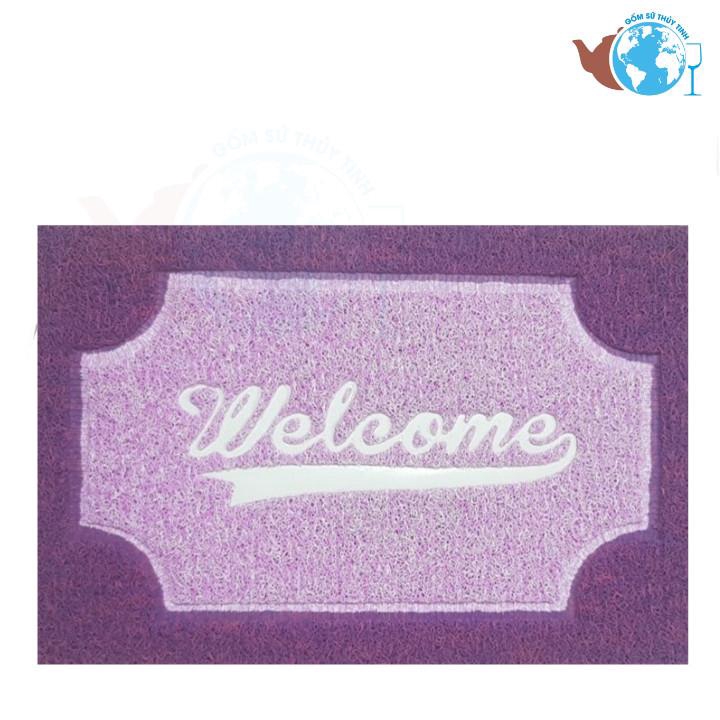 Thảm lau chân - Thảm phối màu Wellcome