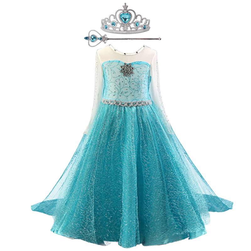 Đầm hóa trang công chúa Elsa đáng yêu dành cho bé gái