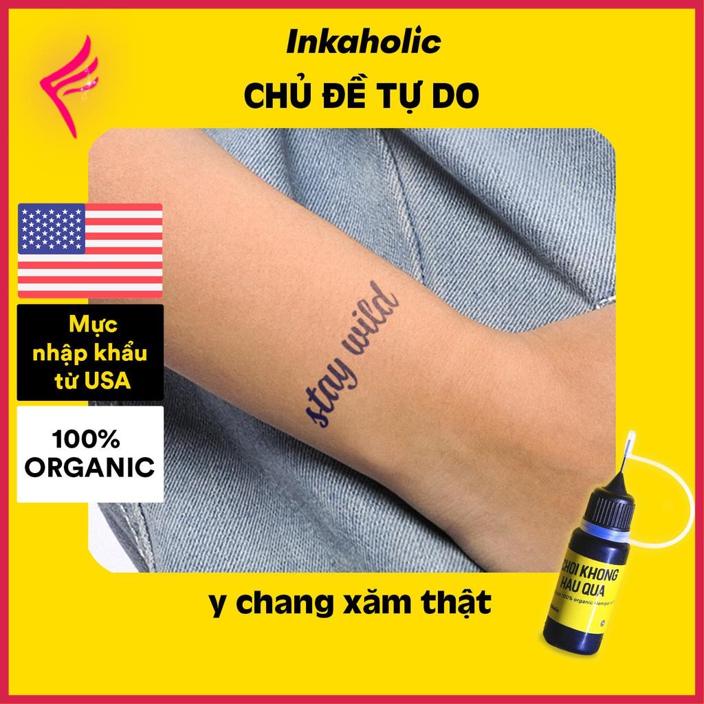 [Giảm giá thần tốc] 💛 [Chủ đề Tự Do] 🦅 Hình xăm tạm thời Inkaholic 15 ngày, mực xăm 100% thành phần tự nhiên và chố