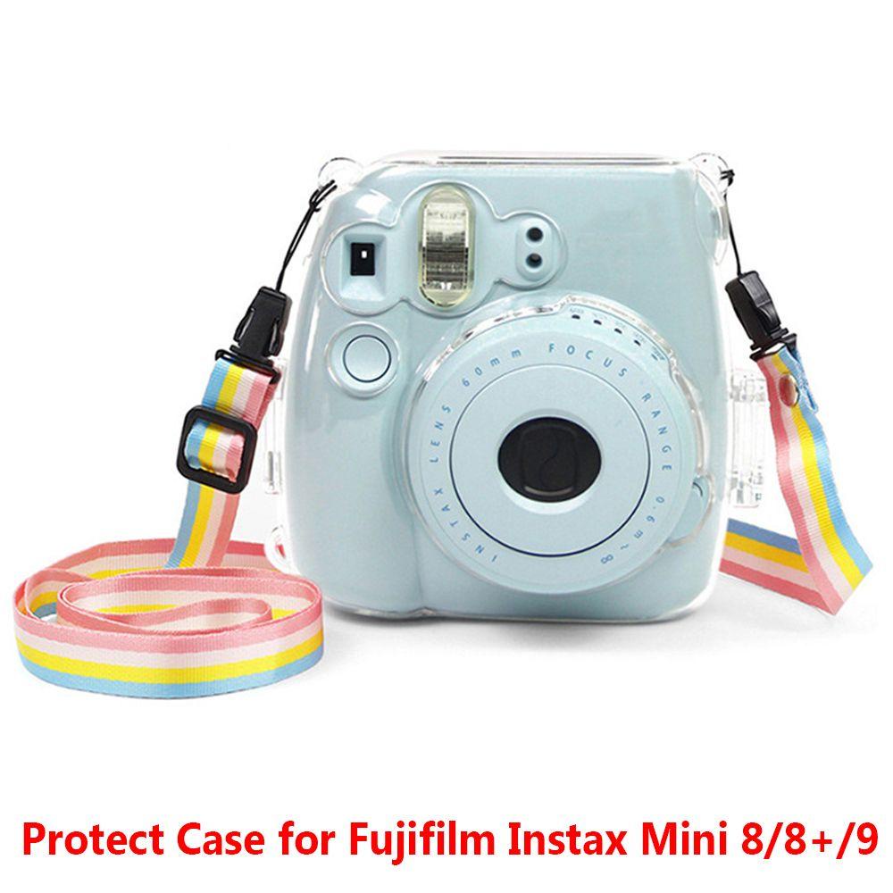 BTLIMER Vỏ Bảo Vệ Chống Sốc Màu Cầu Vồng Cho Máy Ảnh Fujifilm Instax Mini 8 / 8 + / 9