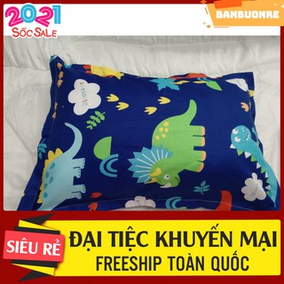 Free ship Vỏ gối nằm chất vải poly mẫu khủng long
