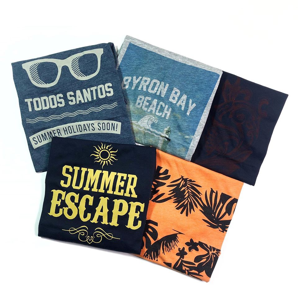 Áo thun nam cộc tay nhiều hình S220 vải cotton xuất Nhật