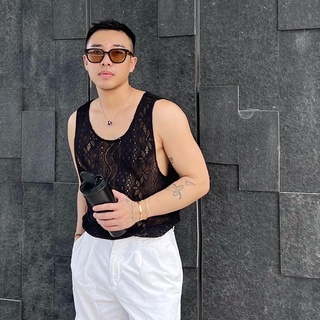 Áo tanktop UNCLÉ Black Lace