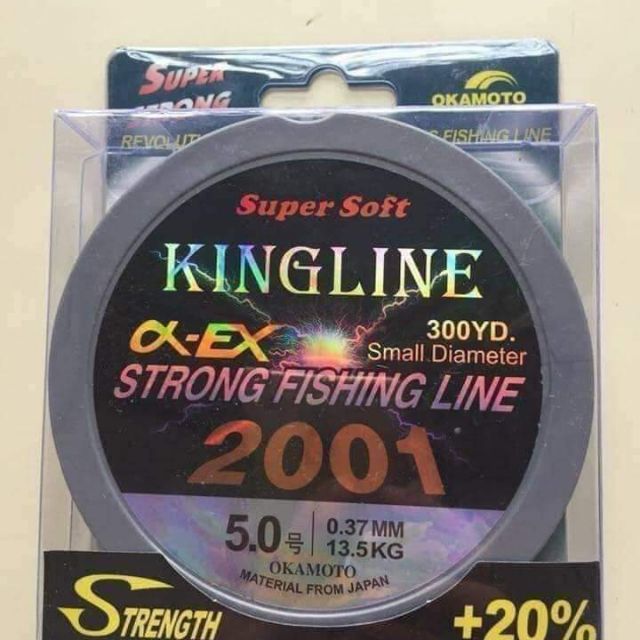 Cước câu cá Kingline tia chớp 300m độ tải cá lớn