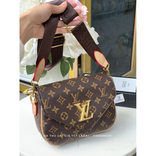 Túi bì thư da mềm dây to năng động Sz 22