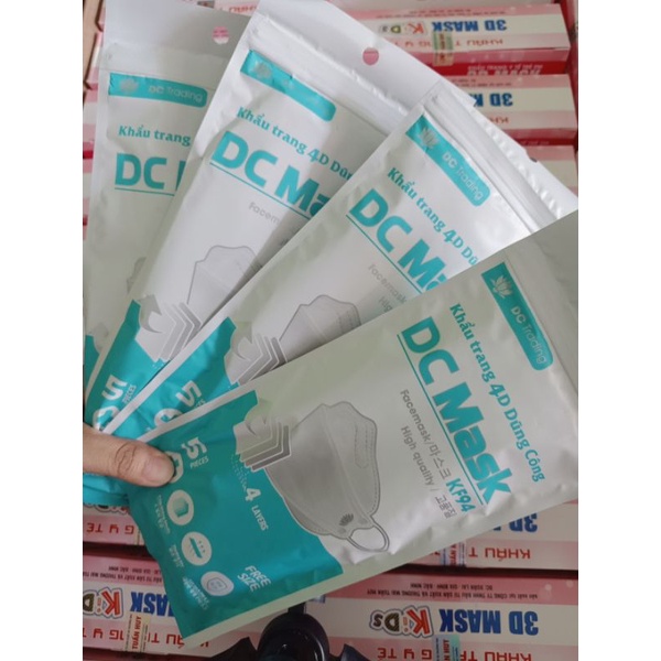 ( 10 cái ) Khẩu Trang 4D Mask DC