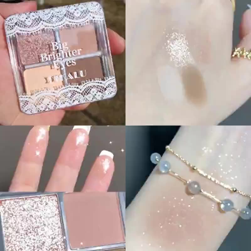 [Hàng mới về] Bảng phấn mắt 4 màu sắc lâu trôi cao cấp