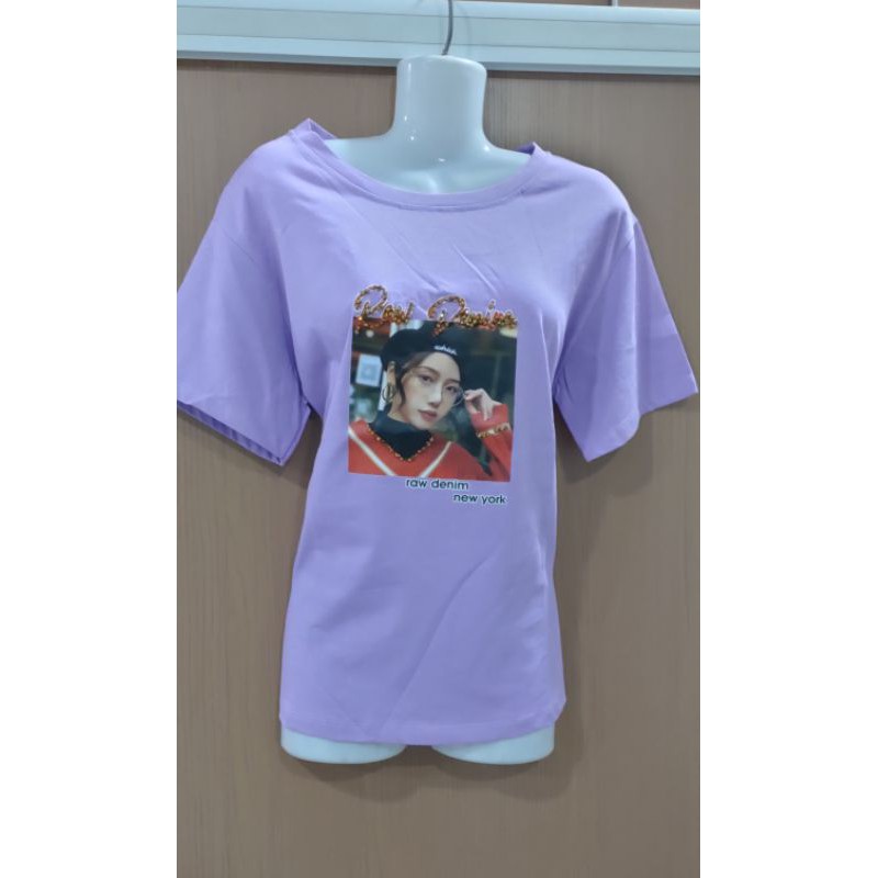 Áo thun cotton đính đá bao đẹp