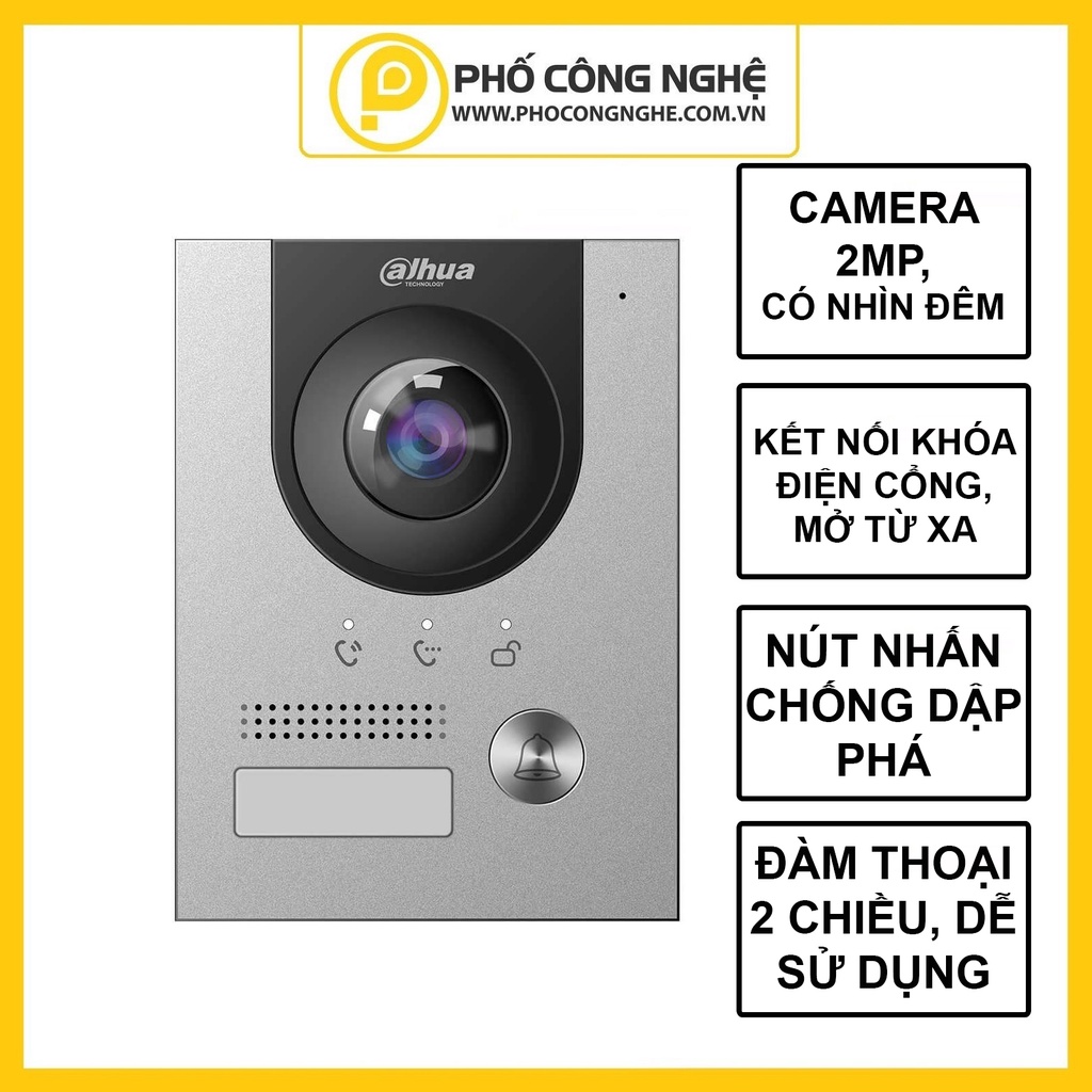 Camera chuông cửa IP Dahua DHI-VTO2202F-P