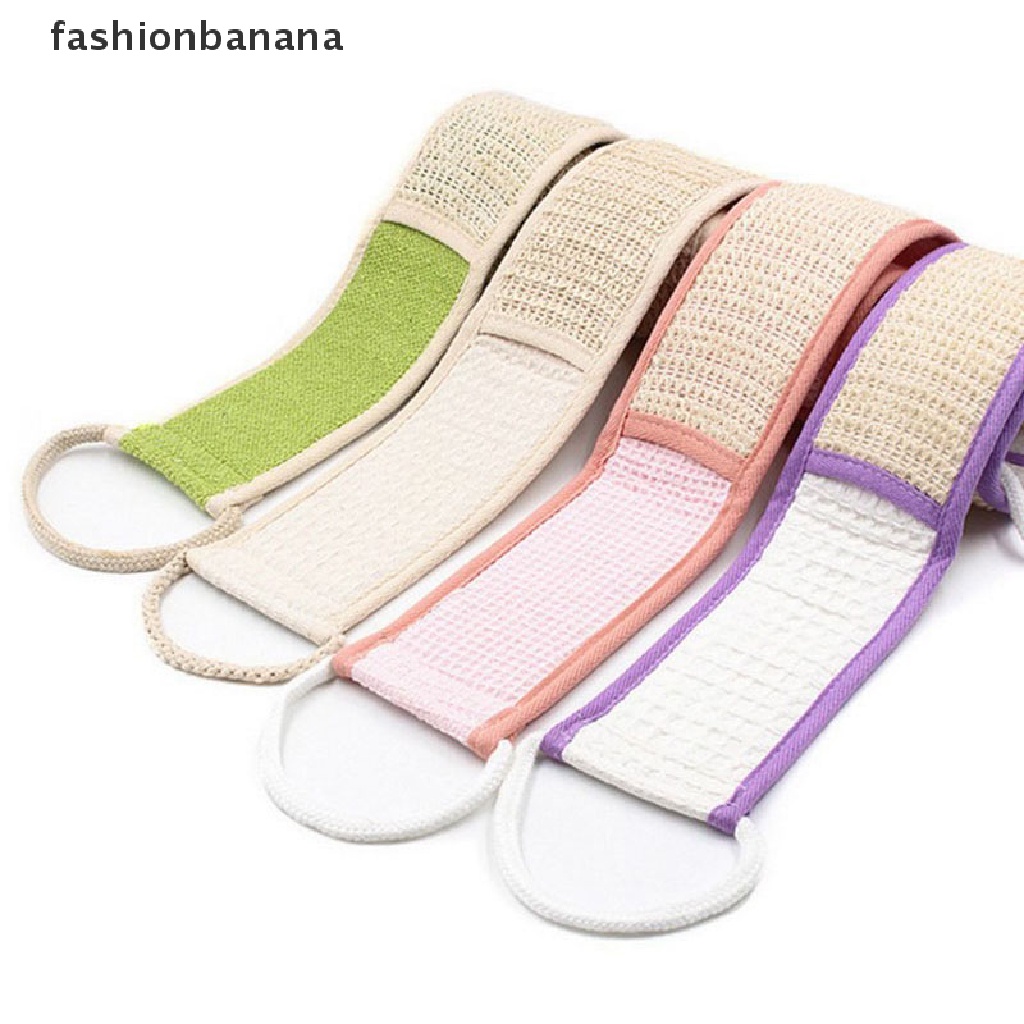 Fashionbanana Exfoliating Loofah Back Strap Bath Shower Body Sponge Body Scrubber Brush TYU