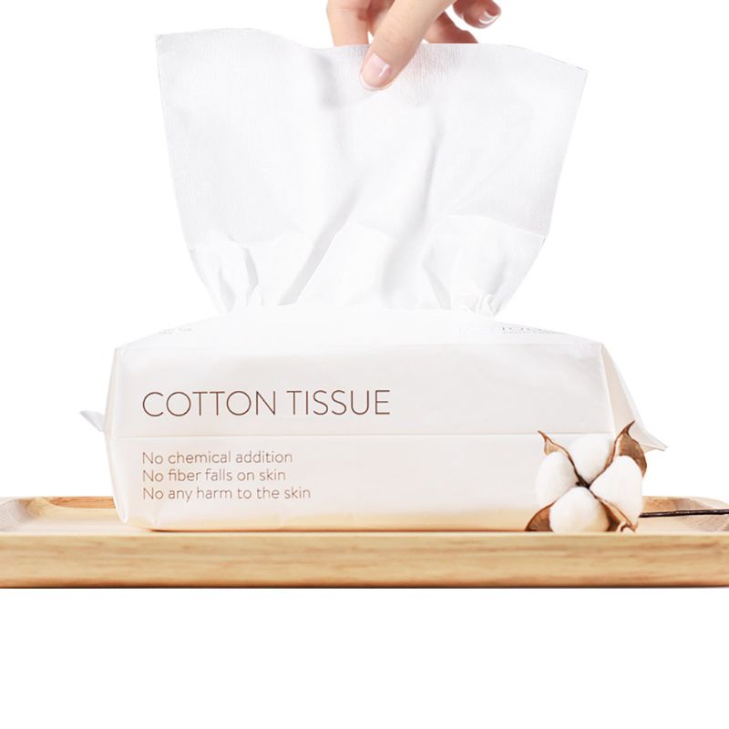 Set 50 / 100 Khăn Cotton Tẩy Trang Một Lần
