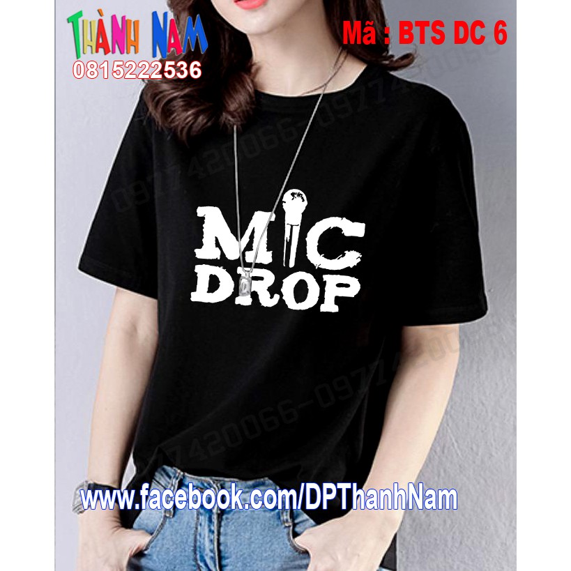 áo phông fan ARMY Cao Câp, áo mic drop bts
