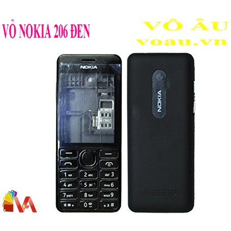 VỎ NOKIA 206 MÀU ĐEN