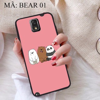 Ốp lưng Samsung Note 3 viền dẻo TPU BST Gia Đình Nhà Gấu