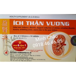 CHÍNH HÃNG Ích Thận Vương – Giúp bảo vệ thận, ngừa suy thận mạn, đái tháo đường, sỏi thận, tăng huyết áp, thận yếu