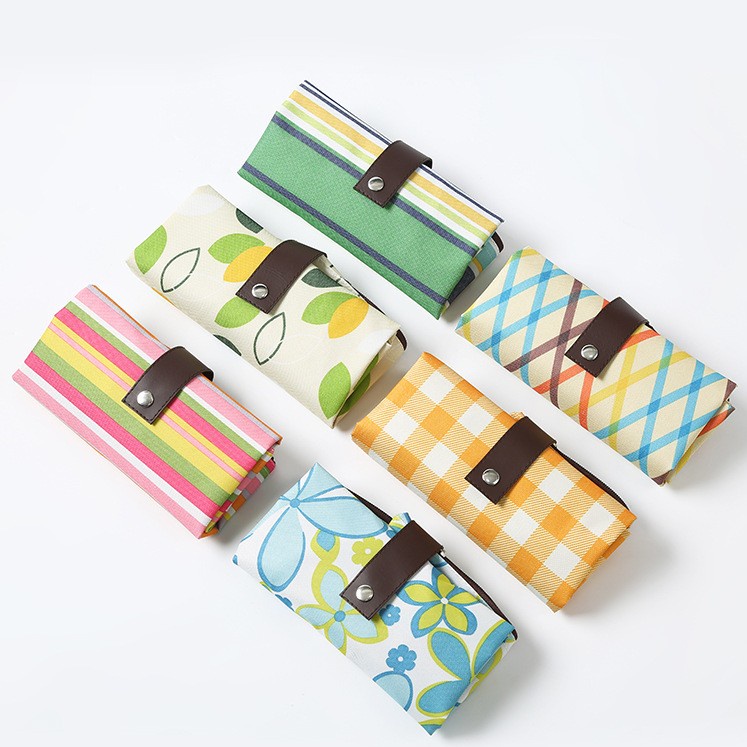 Túi đi chợ, túi đi siêu thị vải Oxford không thấm nước có thể gấp gọn size 45.5x12x32cm