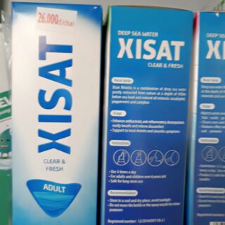 Nước muối biển sâu xisat xanh vệ sinh mũi họng