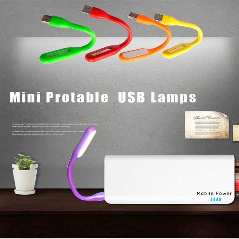 Đèn LED cổng USB mini đa năng 16.8*1.2cm