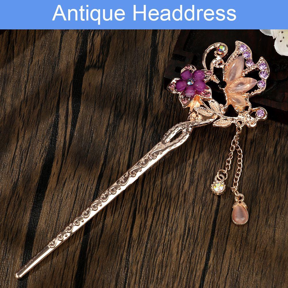 MIH Trâm Cài Tóc Đính Tua Rua Phong Cách Cổ Điển