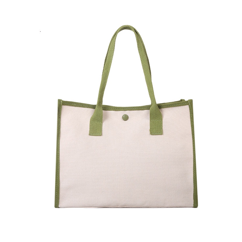 Túi Xách canvas Màu Sắc Tương Phản Thời Trang Cho Nữ