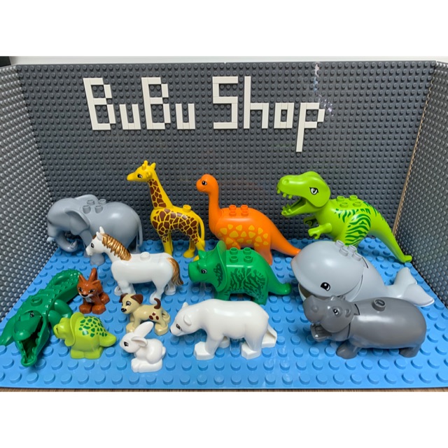 Mô hình các con vật tương thích chuẩn Lego duplo