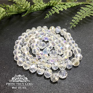 Nguyên liệu Pha lê trắng 6MM