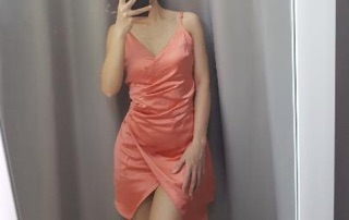 Đầm dây vạt chéo F21