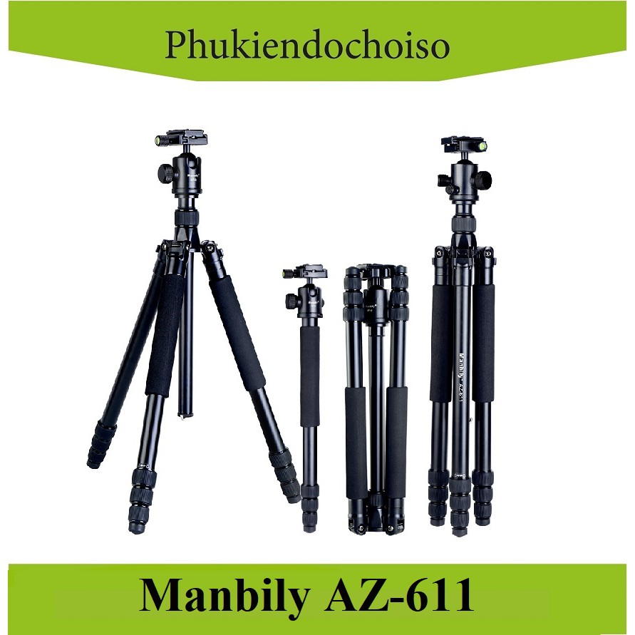 CHÂN MÁY ẢNH TRIPOD/ MONOPOD MANBILY AZ-611-CHÍNH HÃNG