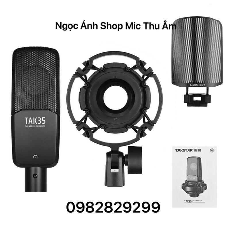 Combo Mic Thu Âm Takstar TAK35 Sound Card Upod icon Pro Đầy Đủ Phụ Kiện Kết Nối