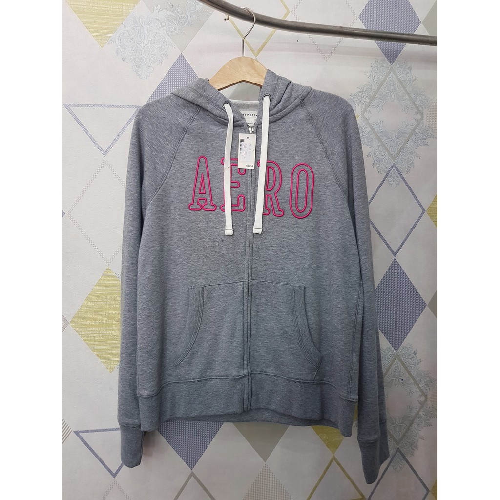 ÁO KHOÁC CÓ NÓN IN CHỮ AEROPOSTALE SIZE M