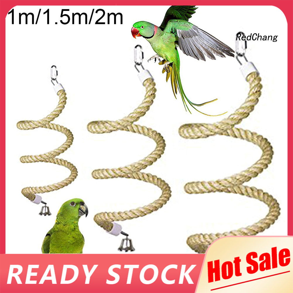 Đồ chơi dây xoắn leo trèo đứng cotton dành cho chim vẹt