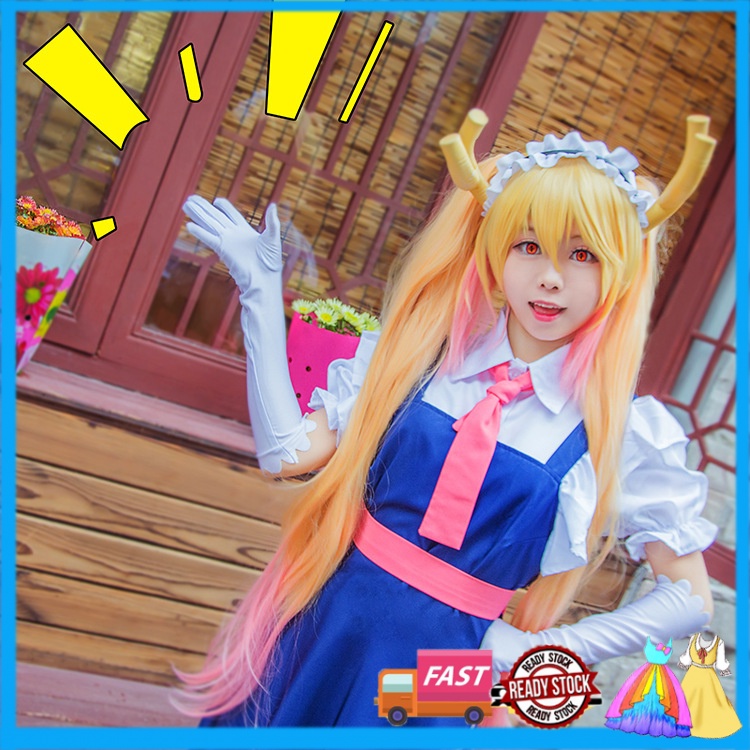 Bộ Tóc Giả Hóa Trang Nhân Vật Tohru Trong Phim Hoạt Hình Dragon Maid