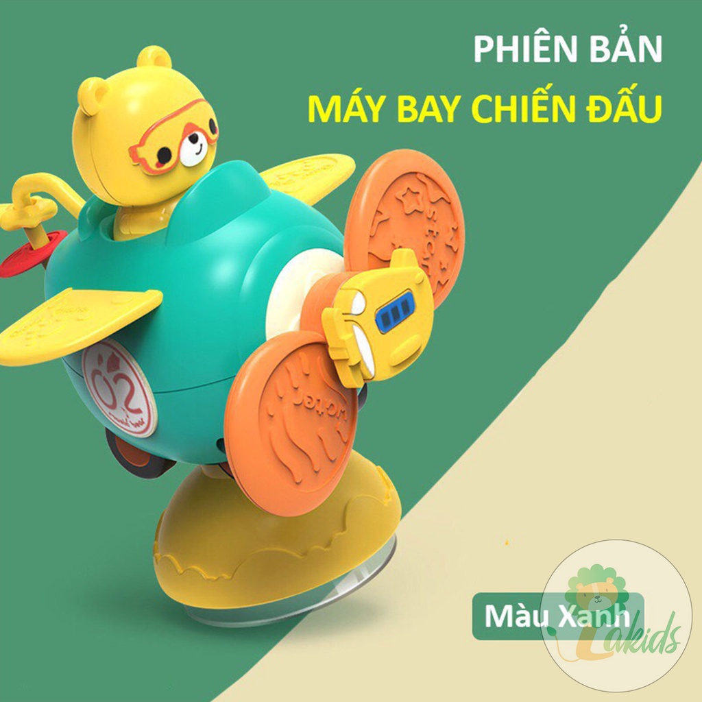 Đồ chơi con quay spinner 4 trong 1 hình máy bay vui nhộn - lakids - ảnh sản phẩm 9