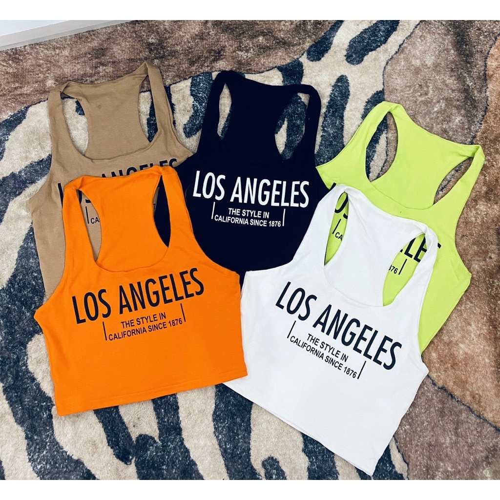 Áo Ba Lỗ 2 Lớp In Chữ Los