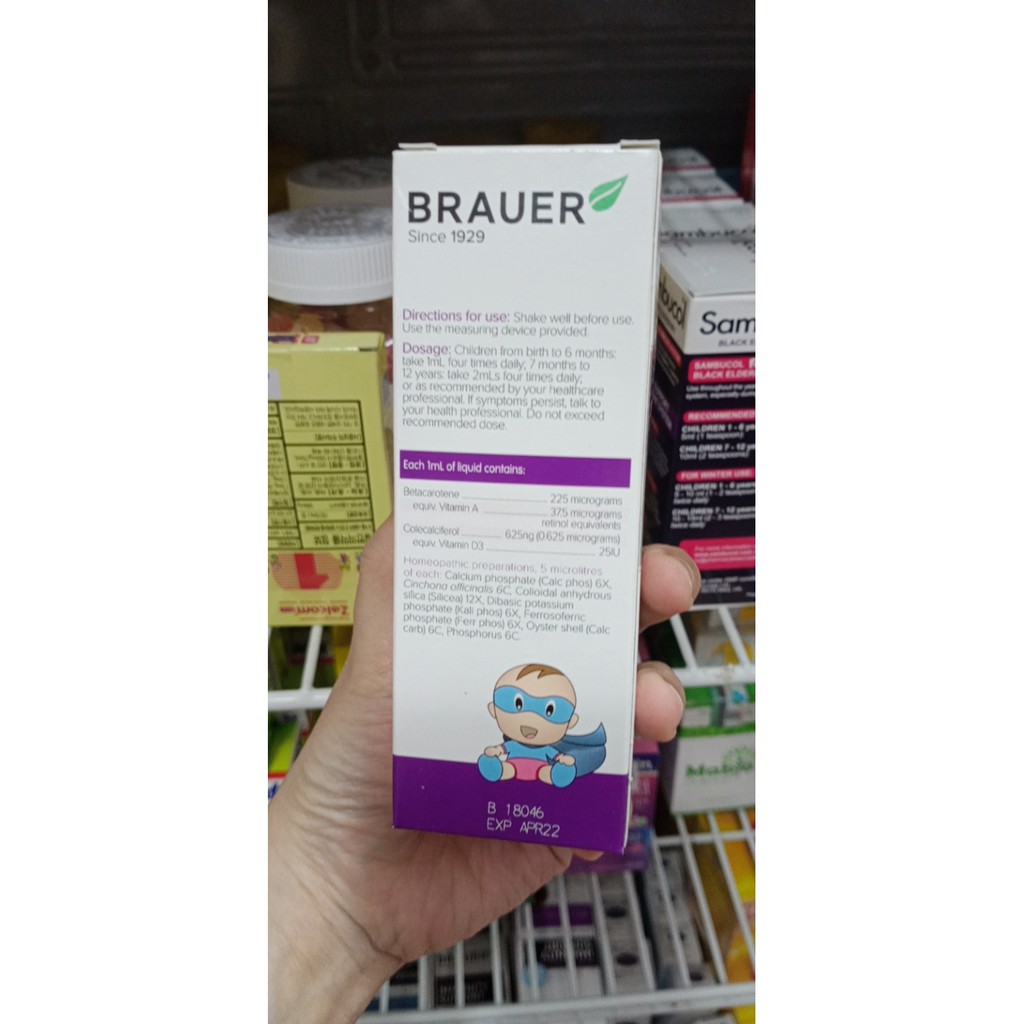 Siro tăng đề kháng Brauer Baby &amp; child Immunity Support - Úc