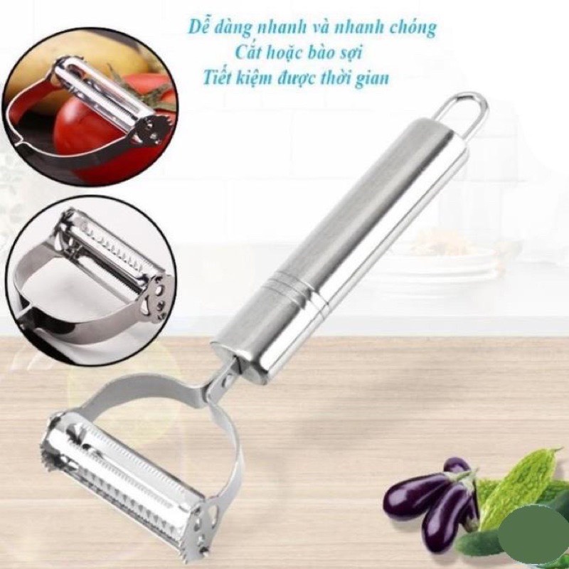 Nạo Rau Củ Quả 2IN1 Bằng Inox Không Gỉ