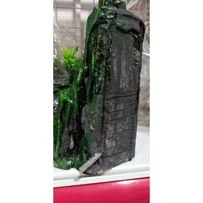 Thác cát xi măng đúc sẳn trang trí bể cá cảnh Thủy sinh kèm cát trắng