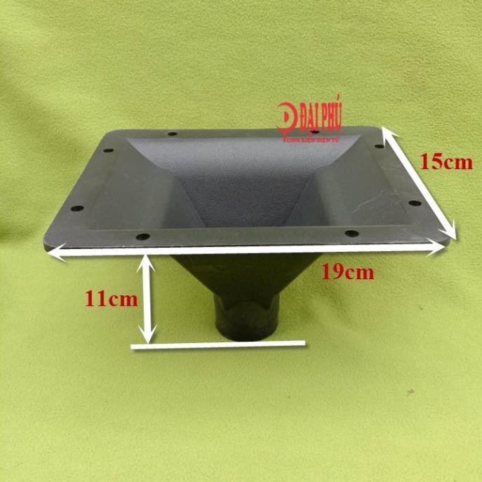 Họng loa treble, phễu loa treble 19x15x11cm cho loa treble kèn