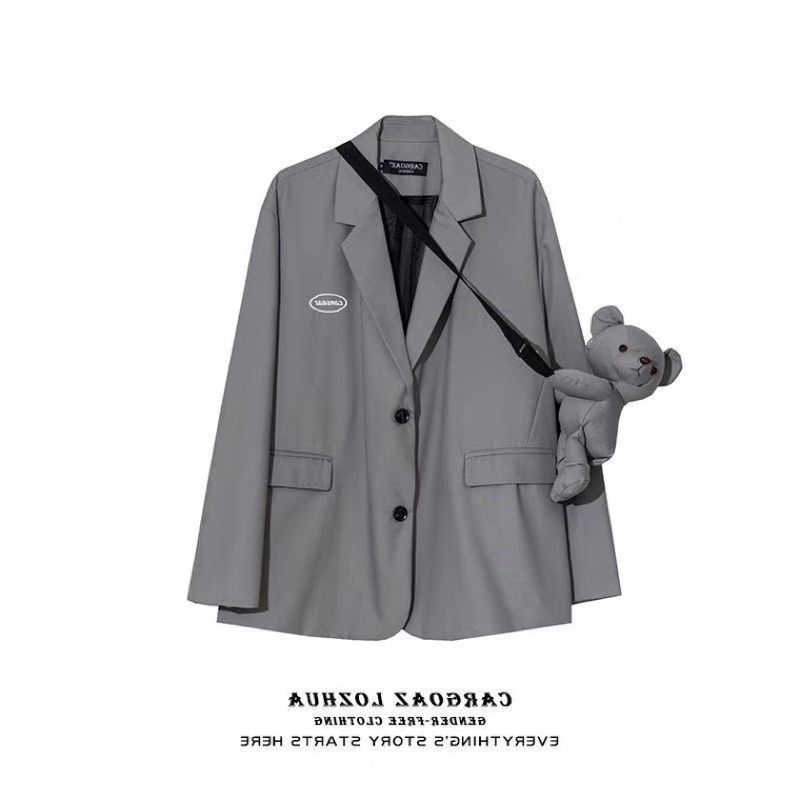 Áo blazer kèm túi gấu