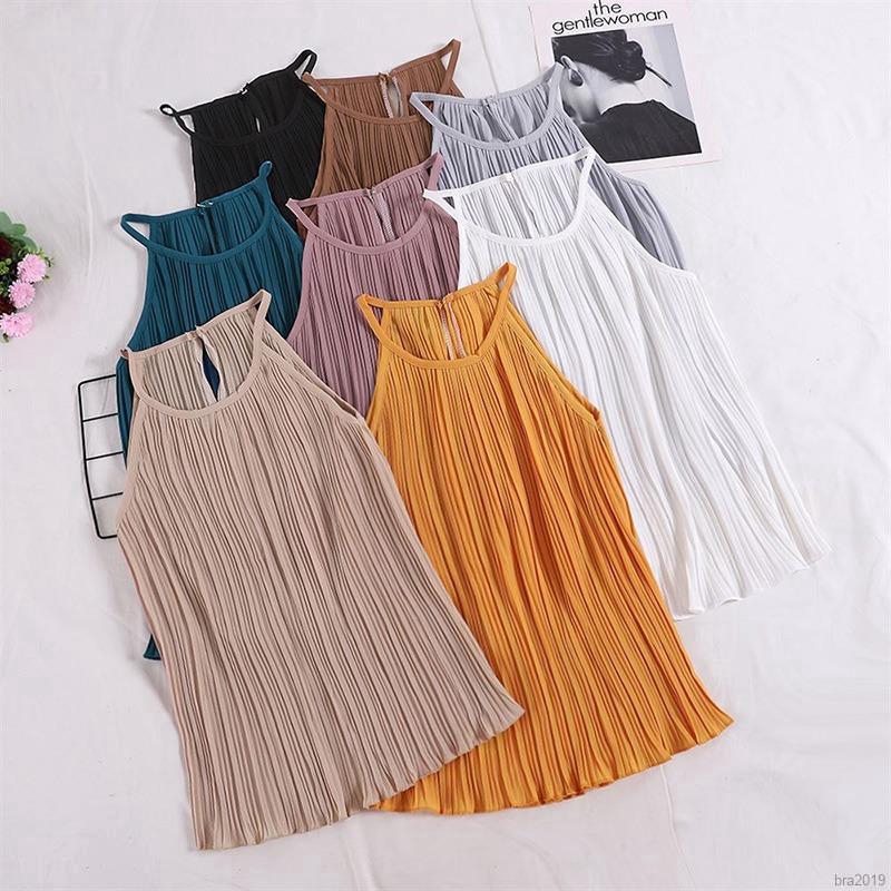 Áo Chiffon Nữ Không Tay Màu Trơn | BigBuy360 - bigbuy360.vn