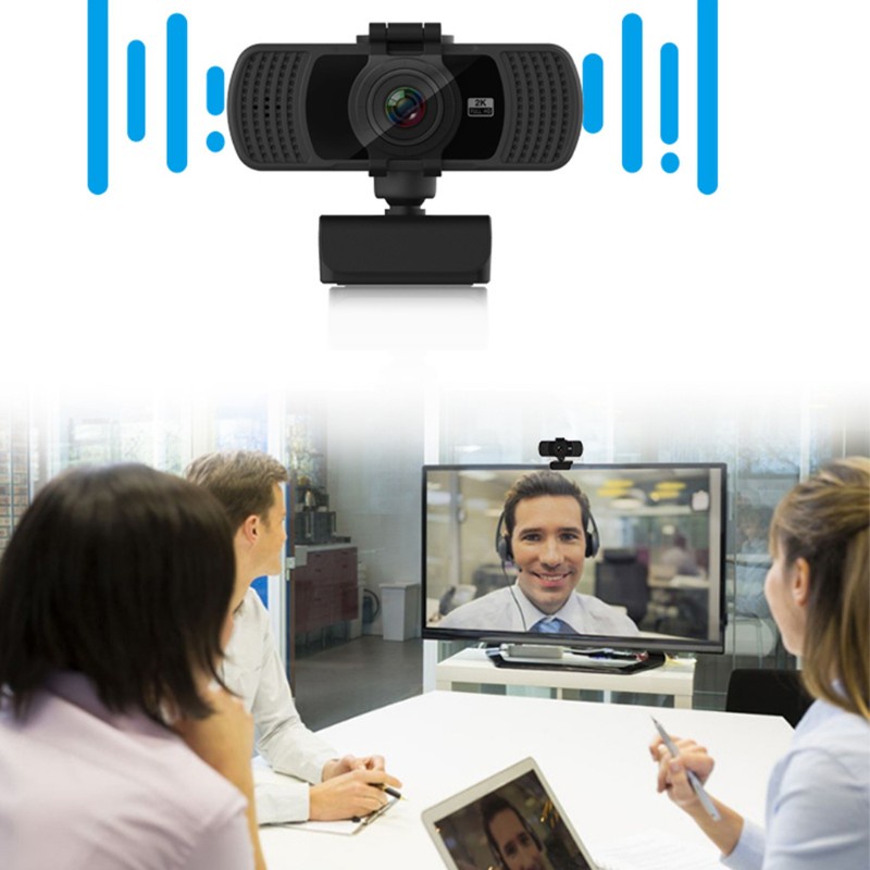 Webcam 1440p 2k Tự Động Xoay Kèm Mic Cho Máy Tính Để Bàn | BigBuy360 - bigbuy360.vn