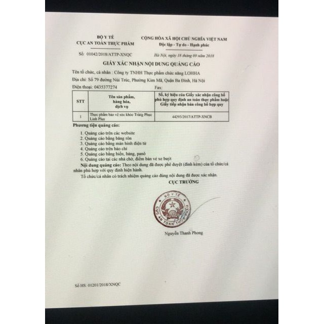 Tràng Phục Linh Xanh - Thực phẩm bảo vệ sức khỏe Tái Tạo Và Phục Hồi Niêm Mạc Đại Tràng