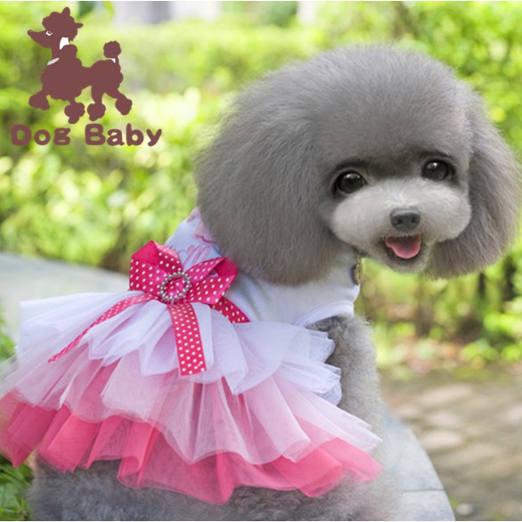 Quần áo thú cưng [Dog Baby]- Đầm xoè công chúa 2019