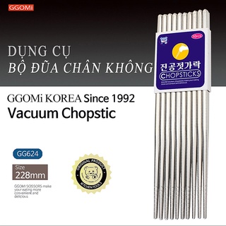 Set 10 đôi đũa inox chân không ggomi hàn quốc