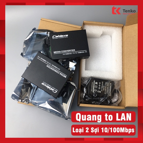 BỘ CHUYỂN ĐỔI QUANG ĐIỆN 2 SỢI 10/100 FMC-FESA-1F1T-31S25 - HÀNG CHÍNH HÃNG CABLEXA