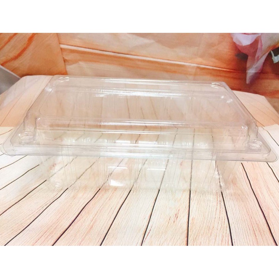 Combo 50 hộp nhựa đựng bánh/ trái cây HH144 kích thước 18,5 X 9cm x cao 8 cm